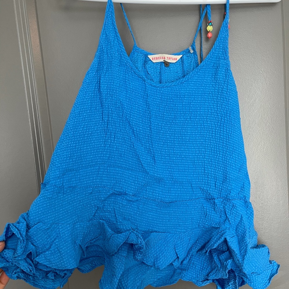 Rebecca Taylor royal blue camisole top spaghetti